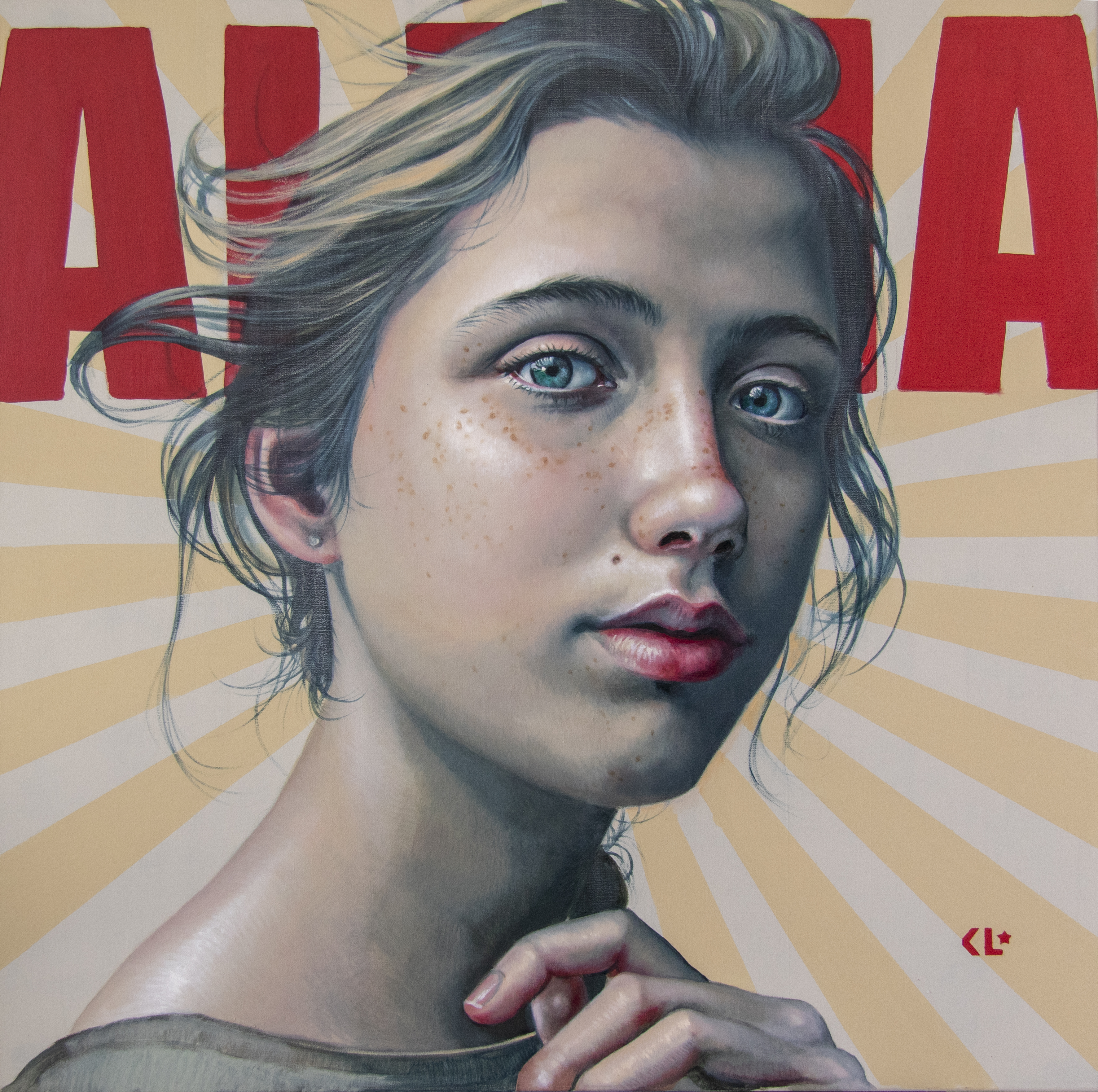 A1459 Longhurst Kathrin Alpha 2021 oil on linen 91 x 91cm_