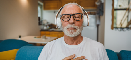 Person practising mindfulness