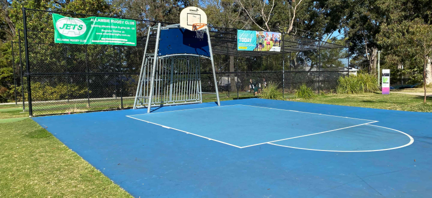Basketball half court