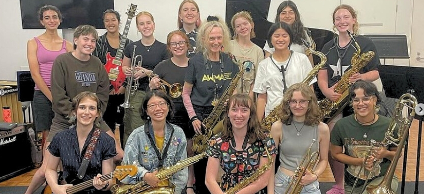 Sandy Evans with the band Spectra