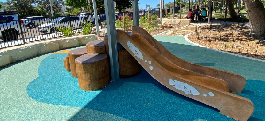 Slide at Playground 
