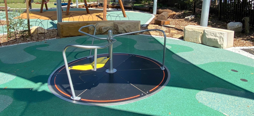 Spinner at plaground