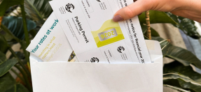 Parking permits in envelope